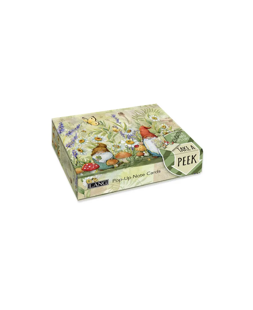 Garden Gnomes Boxed Pop Up Cards, Set of 8