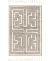 Livabliss Norwood NWD2302 5' x 7'6" Area Rug - Silver