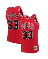 Men's Mitchell & Ness Scottie Pippen Red Chicago Bulls Big and Tall Hardwood Classics Jersey