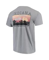 Men's Gray Indiana Hoosiers Comfort Colors Campus Scenery T-shirt