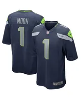 Men's Nike Warren Moon College Navy Seattle Seahawks Game Retired Player Jersey