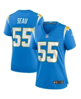 Women's Nike Junior Seau Powder Blue Los Angeles Chargers Game Retired Player Jersey