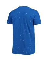 Men's Original Retro Brand Royal Tennessee State Tigers Bleach Splatter T-shirt