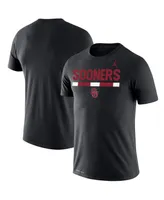 Men's Jordan Black Oklahoma Sooners Team Dna Legend Performance T-shirt