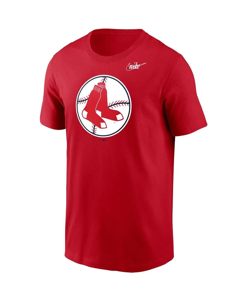 Men's Nike Red Boston Red Sox Cooperstown Collection Logo T-shirt