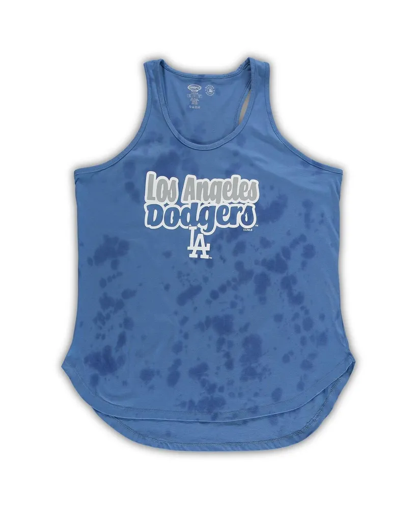 Women's Concepts Sport Royal Los Angeles Dodgers Plus Cloud Tank Top and Shorts Sleep Set