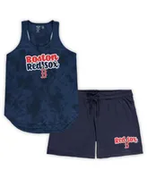 Women's Concepts Sport Navy Boston Red Sox Plus Cloud Tank Top and Shorts Sleep Set