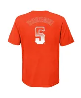 Big Boys Nike Mike Yastrzemski Orange White San Francisco Giants City Connect Name and Number T-shirt