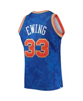 Men's Mitchell & Ness Patrick Ewing Blue New York Knicks Hardwood Classics 1991-92 Lunar Year Swingman Jersey