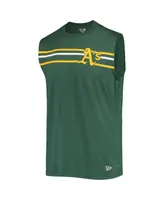 Men's New Era Green Oakland Athletics Muscle Tank Top