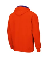 Men's Colosseum Orange Clemson Tigers Big and Tall Full-Zip Hoodie