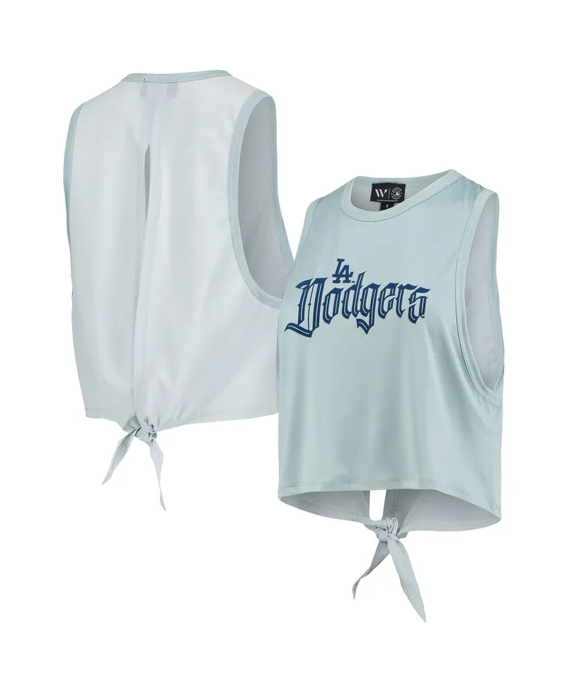 Los Angeles Dodgers The Wild Collective Women's Crop Top - Black