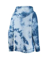 Women's New Era Royal Chicago Cubs Tie-Dye Full-Zip Hoodie