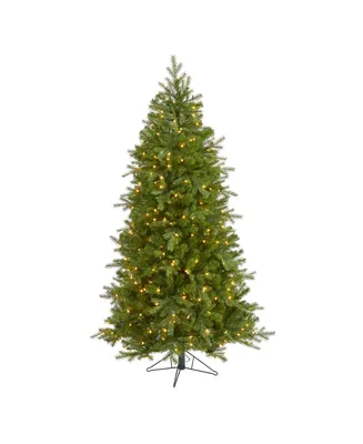 Vienna Fir Artificial Christmas Tree with Lights and Bendable Branches, 72"