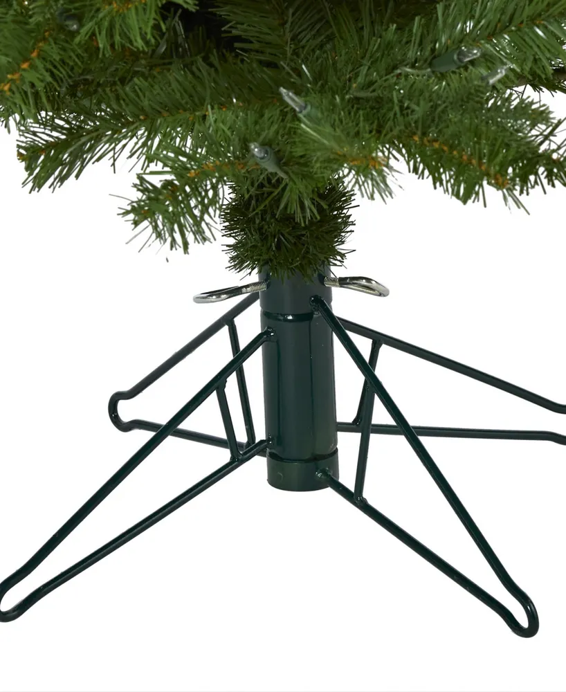 Vancouver Spruce Artificial Christmas Tree with Lights and Bendable Branches, 60"