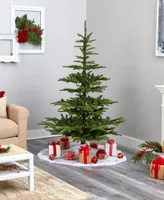 Layered Washington Spruce Artificial Christmas Tree with Lights and Bendable Branches, 72"