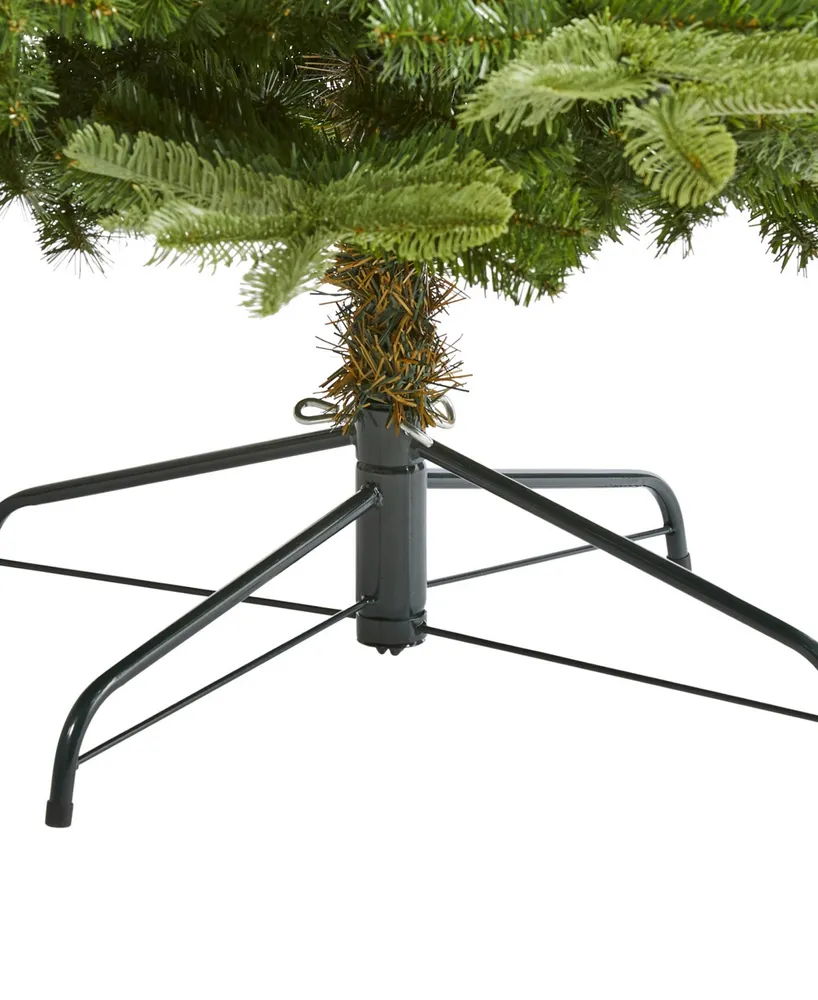 Layered Washington Spruce Artificial Christmas Tree with Bendable Branches, 90"