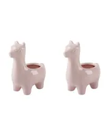 Flora Bunda Ceramic Llama Empty Planter