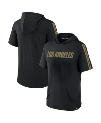 Men's Fanatics Black Lafc Definitive Victory Short-Sleeved Pullover Hoodie