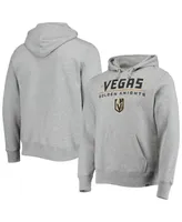 Men's '47 Heathered Gray Vegas Golden Knights Pregame Headline Pullover Hoodie