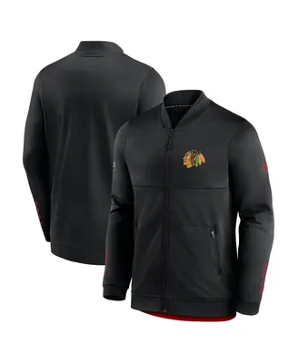 Men's Fanatics Black Chicago Blackhawks Locker Room Full-Zip Jacket