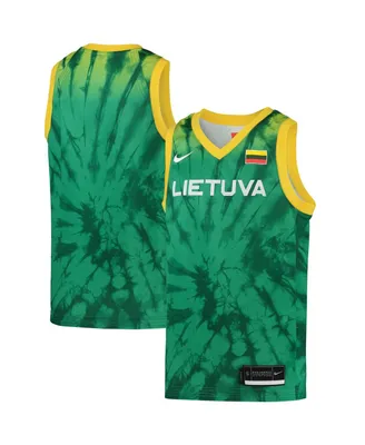 Big Boys Nike Green Lithuania Basketball 2020 Summer Olympics Replica Team Jersey