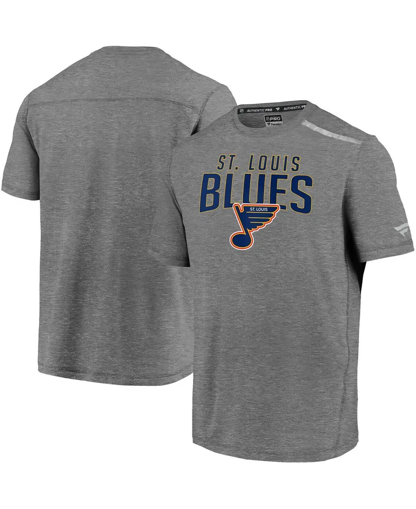 Men's St. Louis Blues Fanatics Branded Blue Authentic Personalized T-Shirt