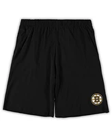 Men's Concepts Sport Black, Heathered Charcoal Boston Bruins Big and Tall T-shirt Shorts Sleep Set