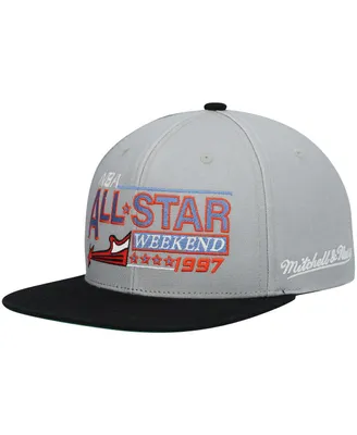 Men's Mitchell & Ness Gray 1997 Nba All-Star Game Hardwood Classics Wordmark Snapback Hat