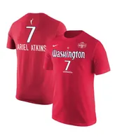 Men's Nike Ariel Atkins Red Washington Mystics Explorer Edition Name Number T-shirt