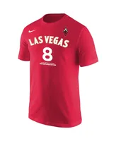 Men's Nike Liz Cambage Red Las Vegas Aces Explorer Edition Name Number T-shirt