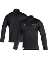 Men's adidas Black Philadelphia Flyers Quarter-Zip Jacket