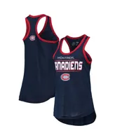 Women's G-iii Sports by Carl Banks Navy Montreal Canadiens Showdown Slub Racerback Tank Top