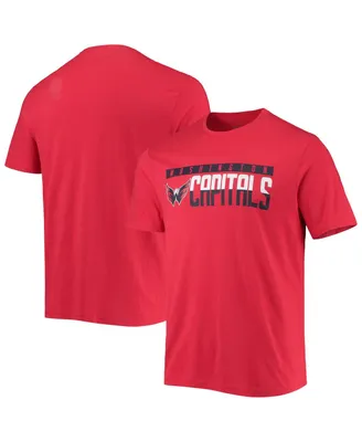 Men's LevelWear Red Washington Capitals Richmond Wordmark T-shirt