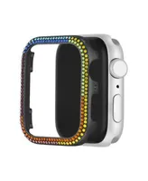 Steve Madden Womens Rainbow Crystal Apple Watch Bumper