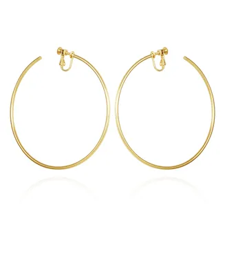 Vince Camuto Gold-Tone Xl Clip-On Open Hoop Earrings - Gold