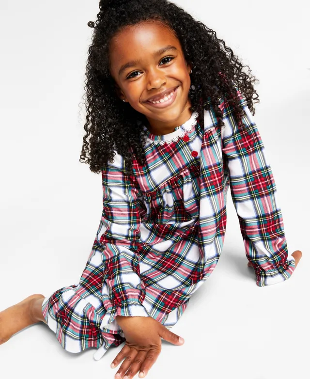 Family Pajamas Matching Kids Stewart Plaid Family Pajamas Nightgown, Created  for Macy's