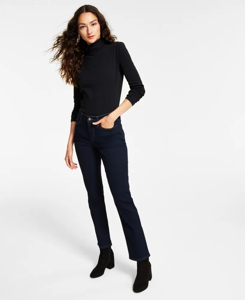 JM Collection Straight-Leg Curvy-Fit Pants, Created for Macy's - Macy's