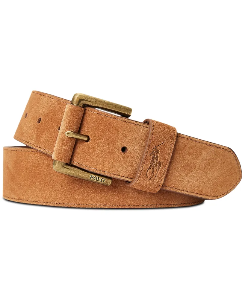 Polo Ralph Lauren Men's Roller-Buckle Suede Belt