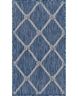 Lr Home Shoreline SRL81875 1'10" x 3' Outdoor Area Rug