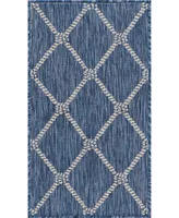 Lr Home Shoreline SRL81875 1'10" x 3' Outdoor Area Rug