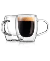 Godinger Contessa Espresso Double Wall Mugs, Set of 2