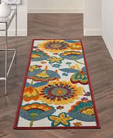 Nourison Home Aloha ALH25 2'3" x 8' Runner Rug