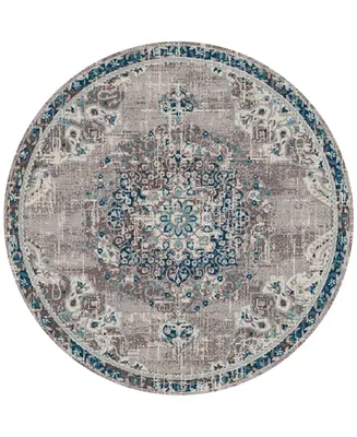 Amer Rugs Montana Nieves 7'6" x 7'6" Round Area Rug