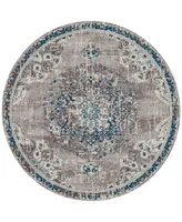 Amer Rugs Montana Nieves 7'6" x 7'6" Round Area Rug