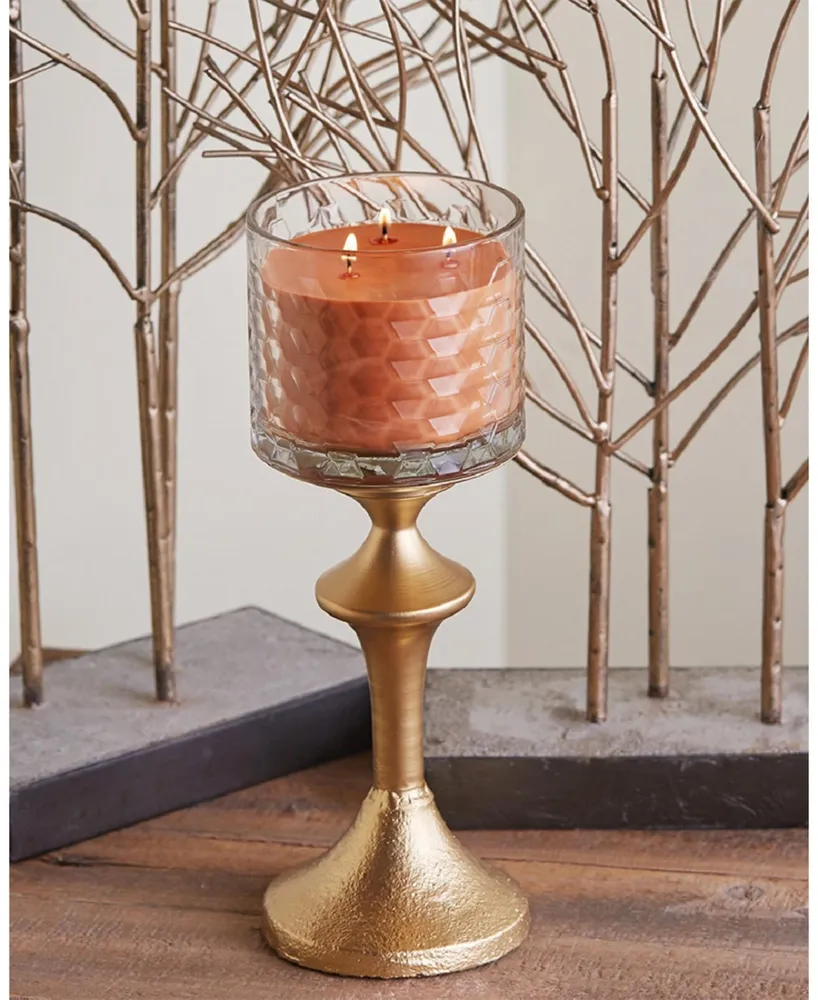 Mulled Cider Fragrance Honeycomb Glass Jar Candle