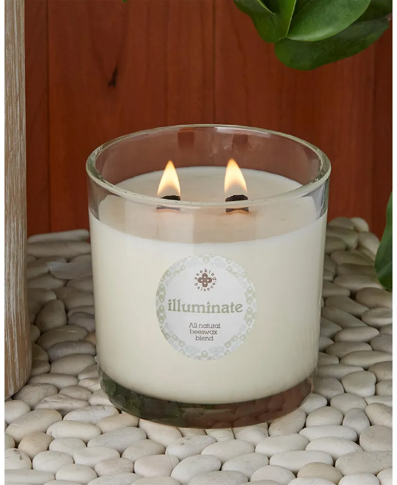 Seeking Balance 2 Wick Illuminate Juniper Rosewood Spa Jar Candle, 12 oz