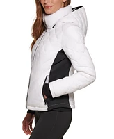 Calvin Klein Womens Side-Panel Hooded Packable Puffer Coat, Created for Macys