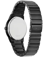 Citizen Eco-Drive Men's Modern Axiom Gray-Tone Stainless Steel Bracelet Watch 40mm