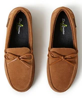 Dearfoams Men's Westboro Genuine Suede House Shoe Moccasin Slipper